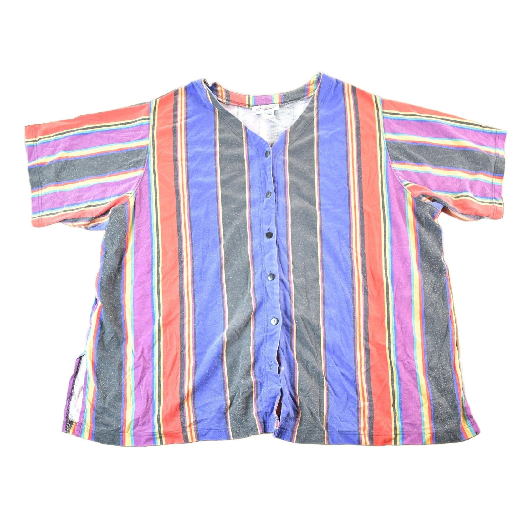 Vintage 1990s Bridgegate Baseball Style Striped Shirt Mens 3X from propervintagecanada