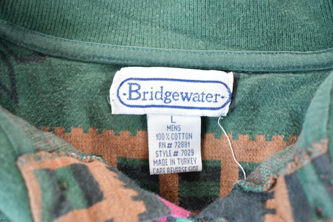 Vintage 1990s Bridgewater Collared Crewneck Sweatshirt Mens L from propervintagecanada