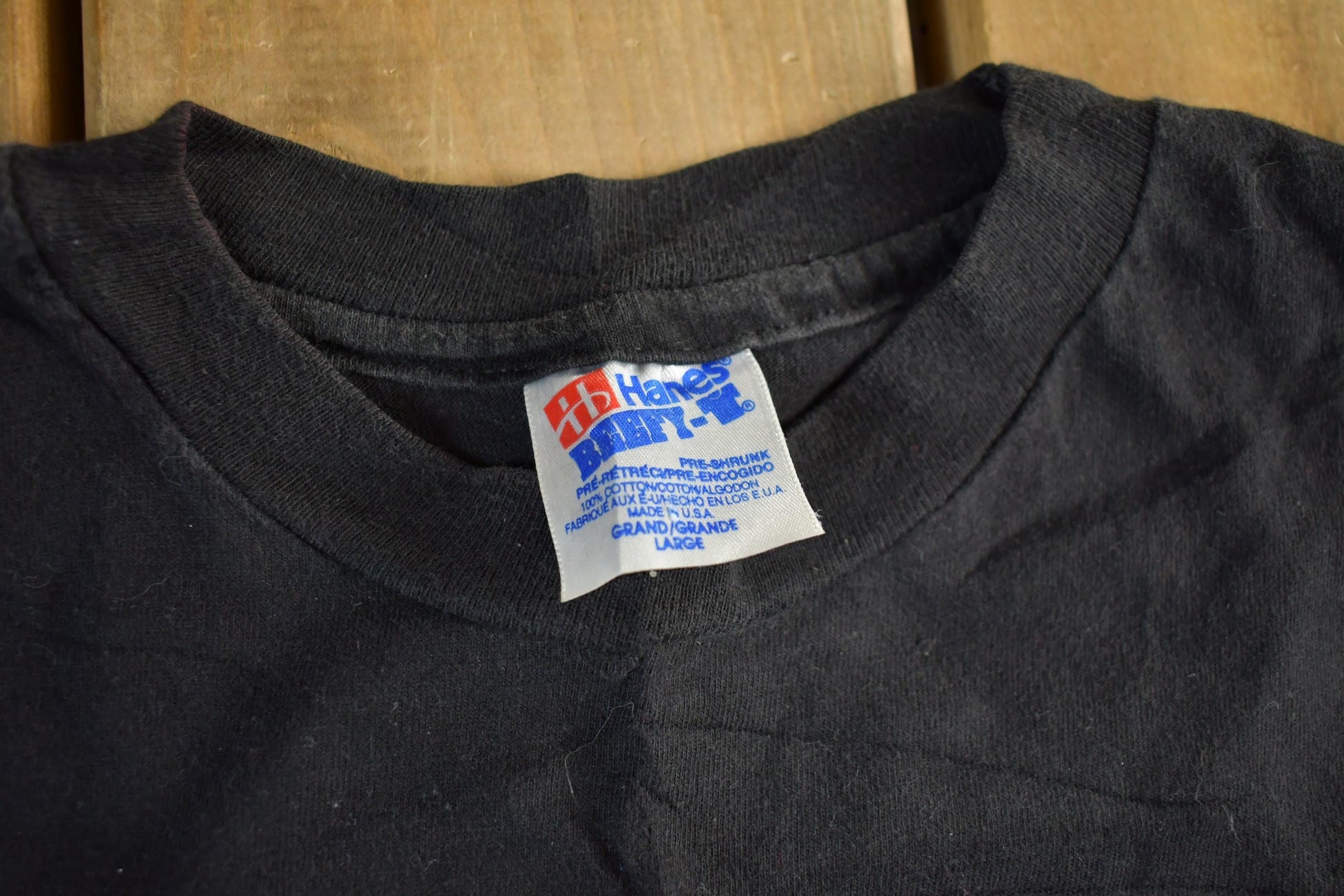 Vintage 1990s Brieland Graphics Glow In The Dark Eyes T-Shirt Men's Large from propervintagecanada