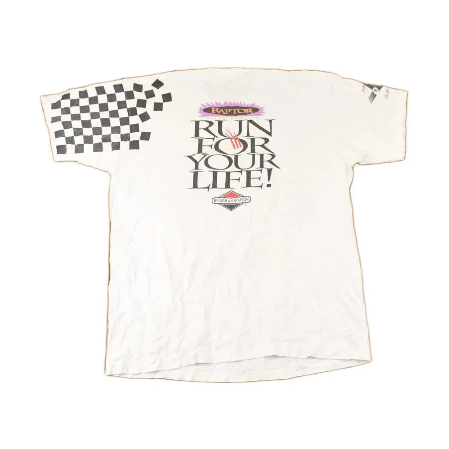 Vintage 1990s Briggs And Stratton Raptor Engine Racing Souvenir T-Shirt Men's XL from propervintagecanada
