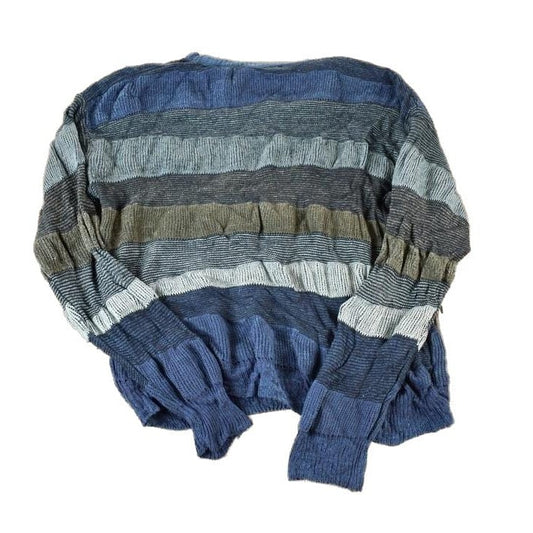 Vintage 1990s Britches Classic Sport Knit Abstract Pattern Crewneck Sweater Men's Small from propervintagecanada