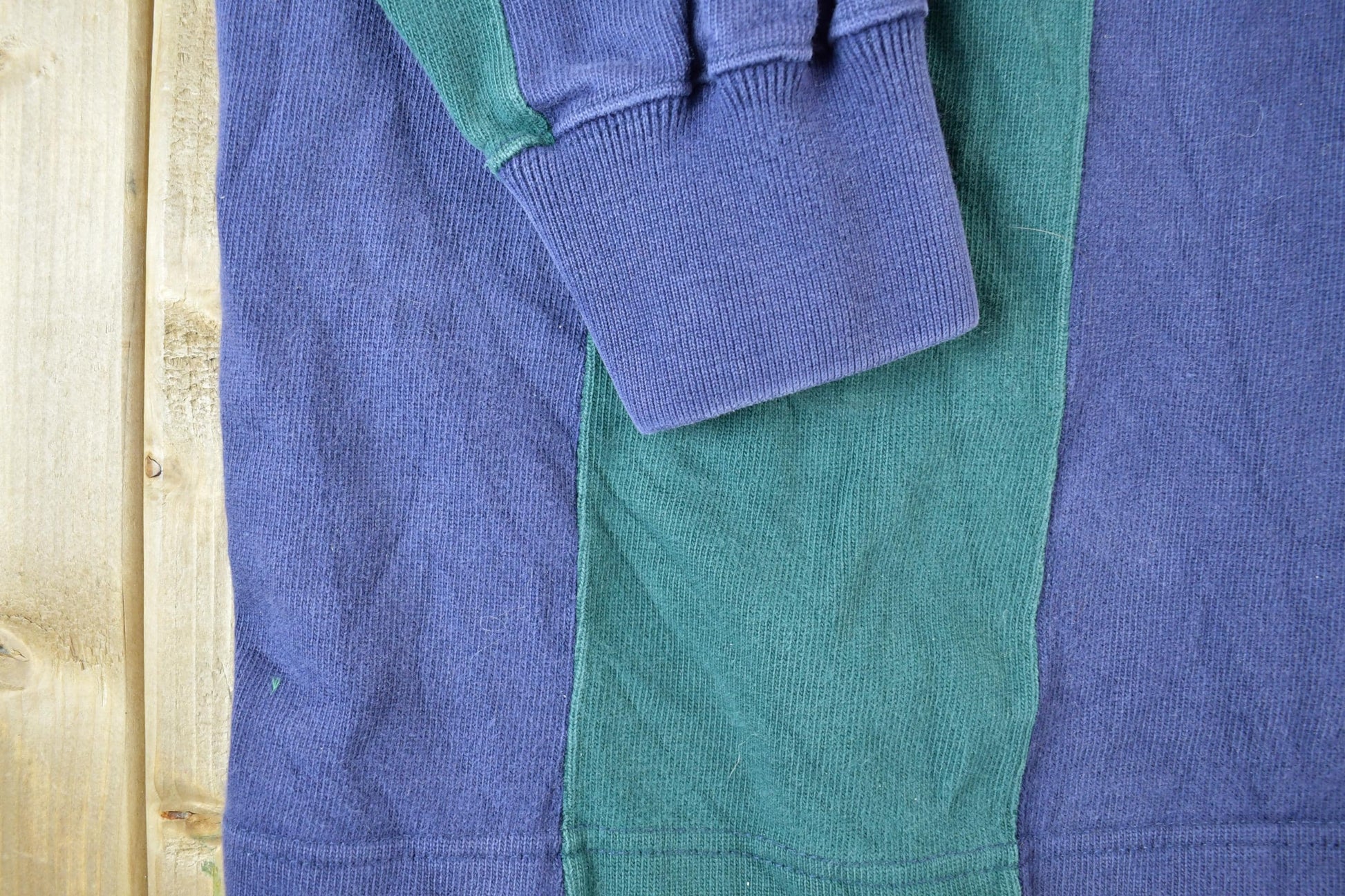 Vintage 1990s Britches Great Outdoors Souvenir Colour Block Crewneck Sweatshirt Made In USA Men's XL from propervintagecanada