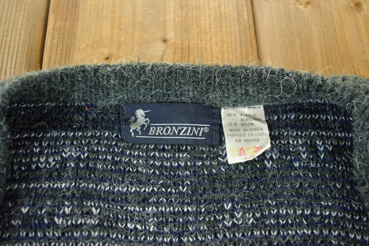 Vintage 1990s Bronzini Knit Cardigan Sweater Men's Large from propervintagecanada