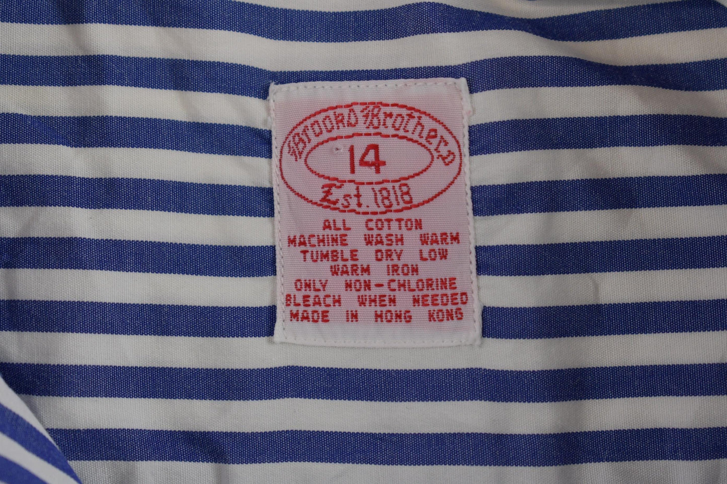 Vintage 1990s Brood Brothers Striped White Men's XL from propervintagecanada