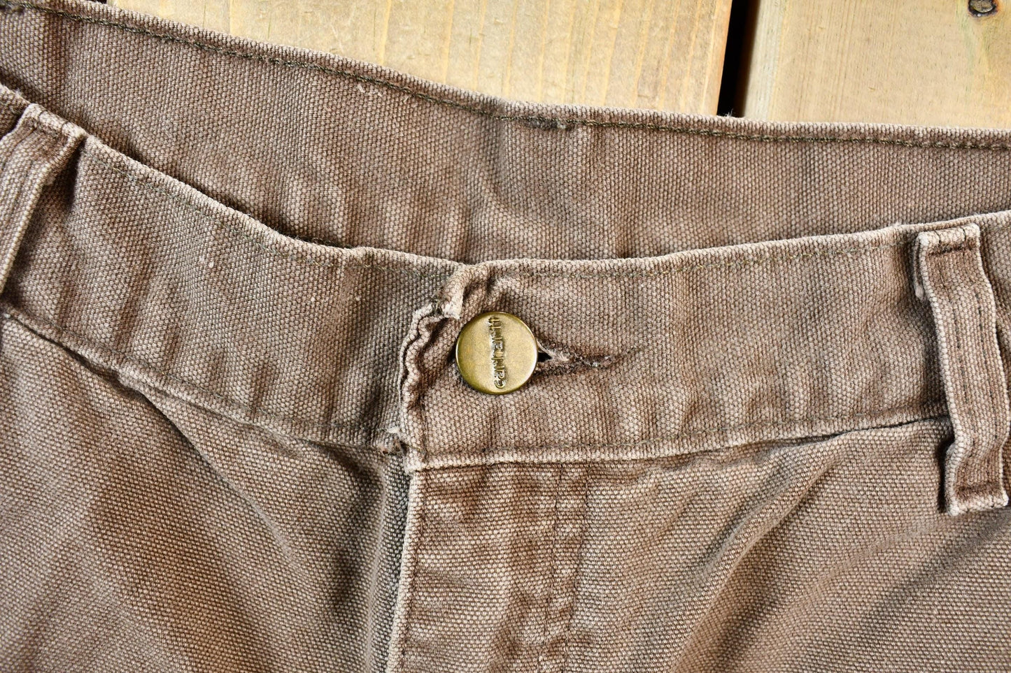 Vintage 1990s Brown Carhartt Work Pants Men's 32 x 28 from propervintagecanada