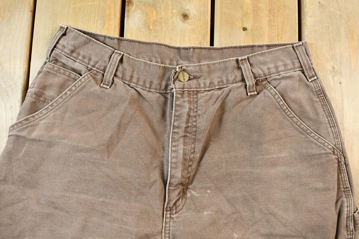 Vintage 1990s Brown Carhartt Work Pants Men's 32 x 28 from propervintagecanada
