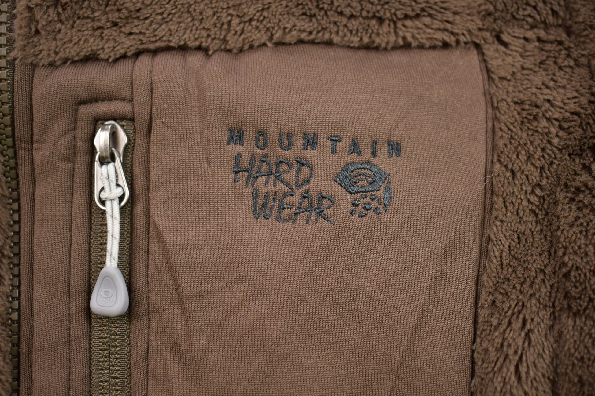 Vintage 1990s Brown Polartec Thermal Mountain Hard Wear Zip Fleece Sweater Women's M from propervintagecanada