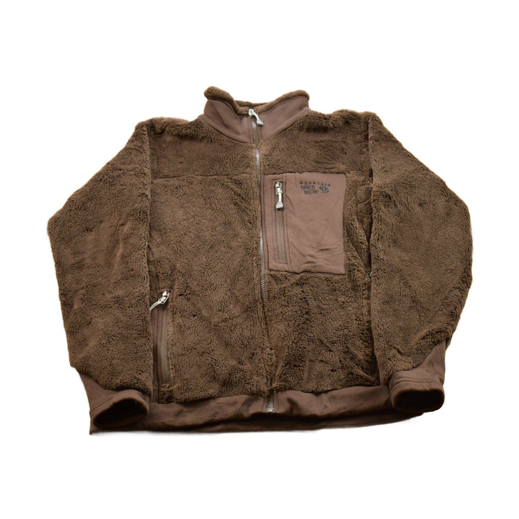 Vintage 1990s Brown Polartec Thermal Mountain Hard Wear Zip Fleece Sweater Women's M from propervintagecanada