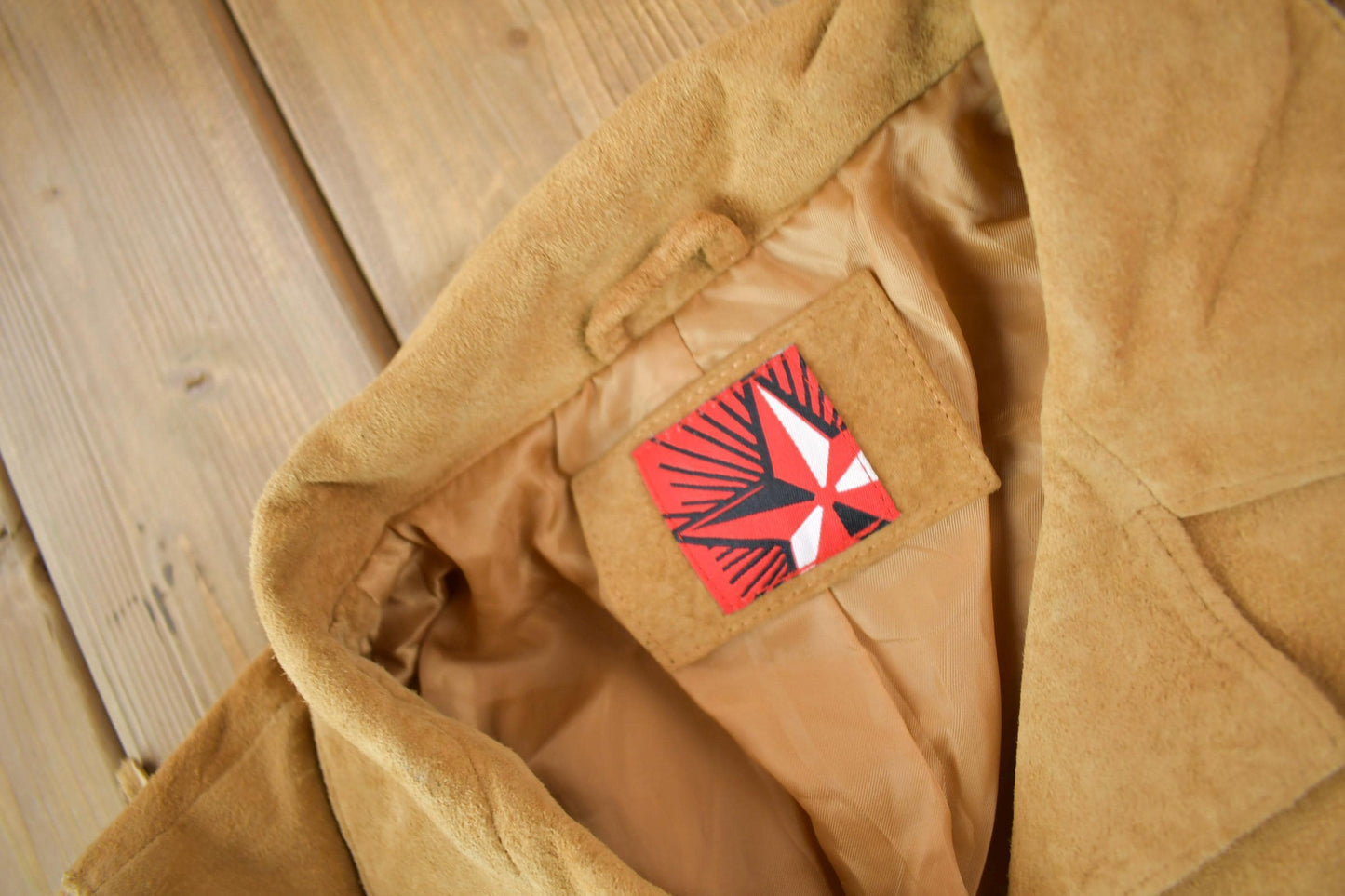 Vintage 1990s Brown Suede Leather Fringe Jacket Women's S from propervintagecanada