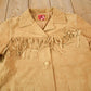 Vintage 1990s Brown Suede Leather Fringe Jacket Women's S from propervintagecanada