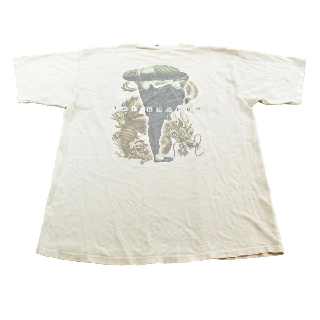 Vintage 1990s Bruce Lee Dragon Graphic T-shirt Mens XL from propervintagecanada