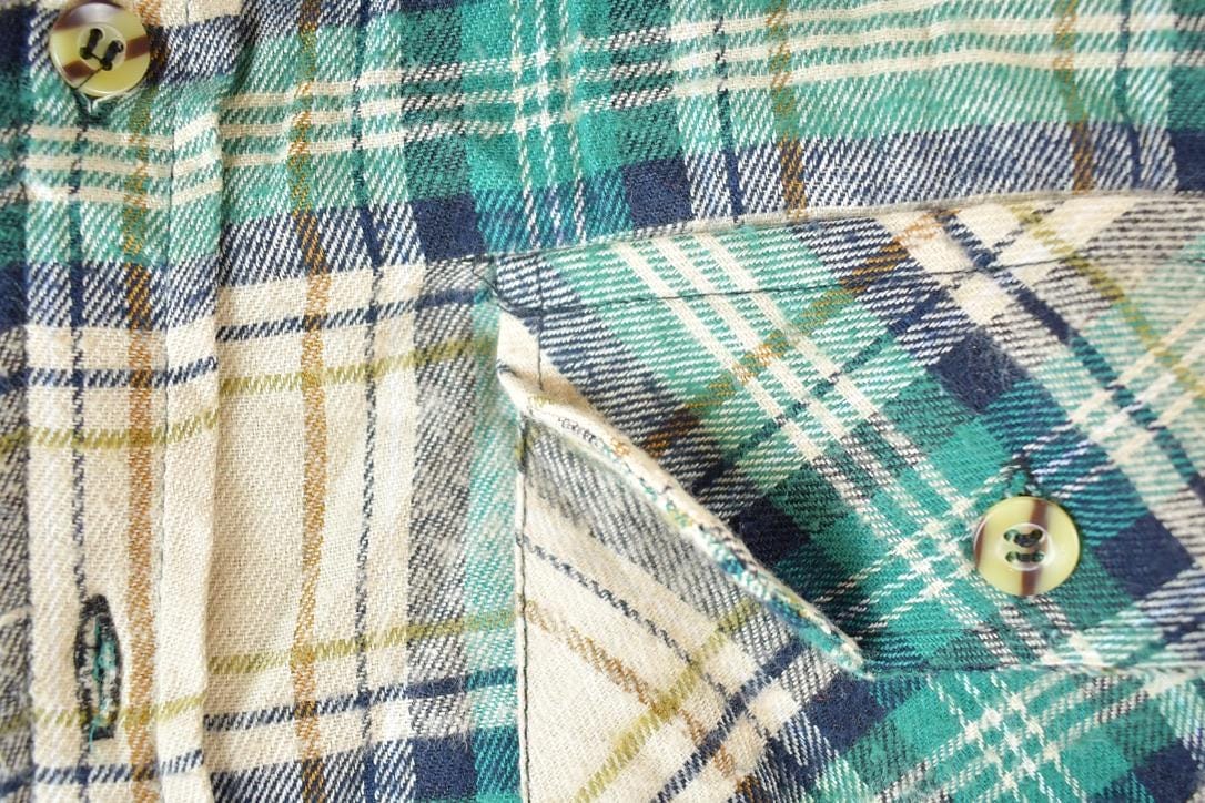 Vintage 1990s BTC Western Style Lined Button Up Flannel Shirt Men's XL from propervintagecanada