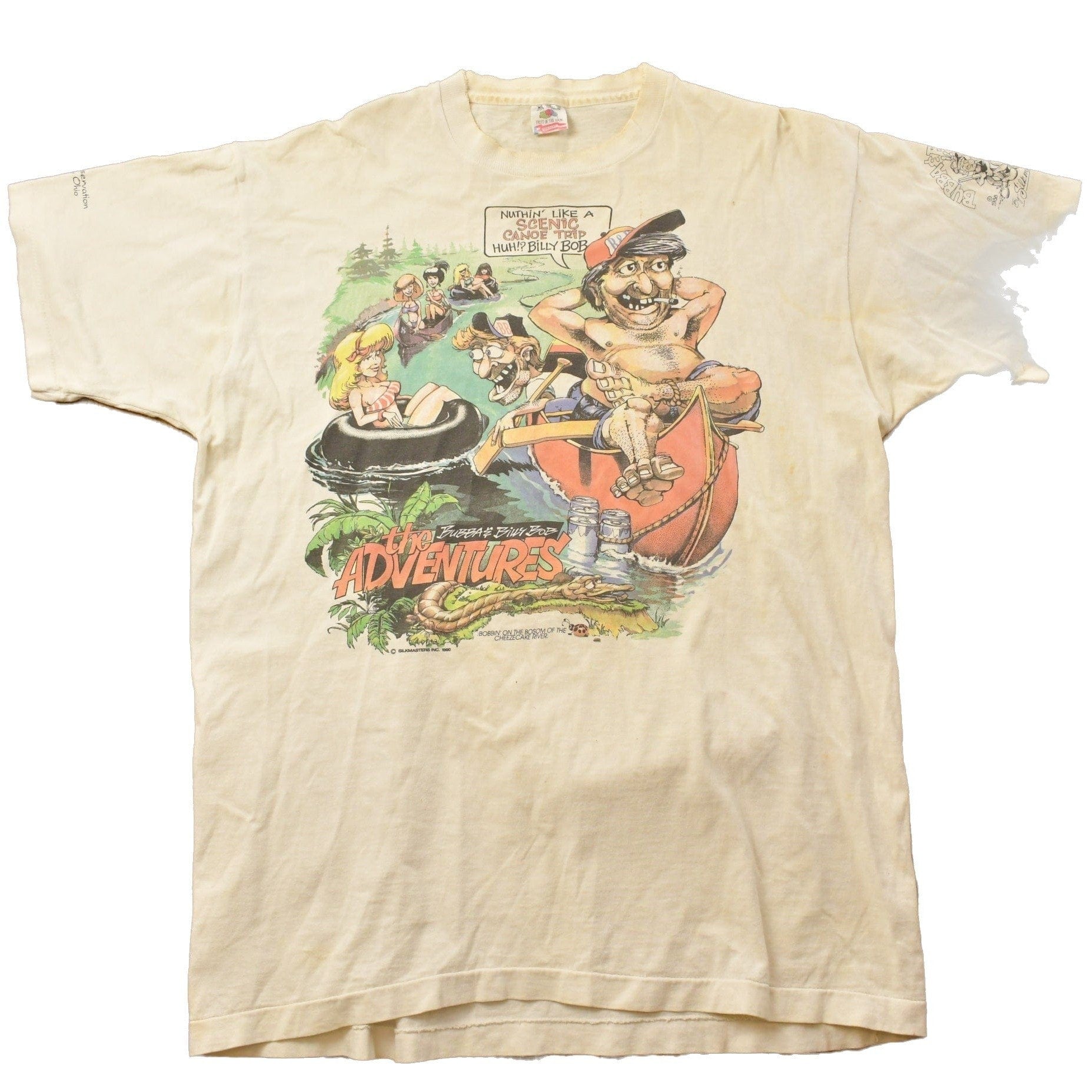 Vintage 1990s Bubba & Billy Bob The Adventures Graphic T Shirt Men's XL from propervintagecanada