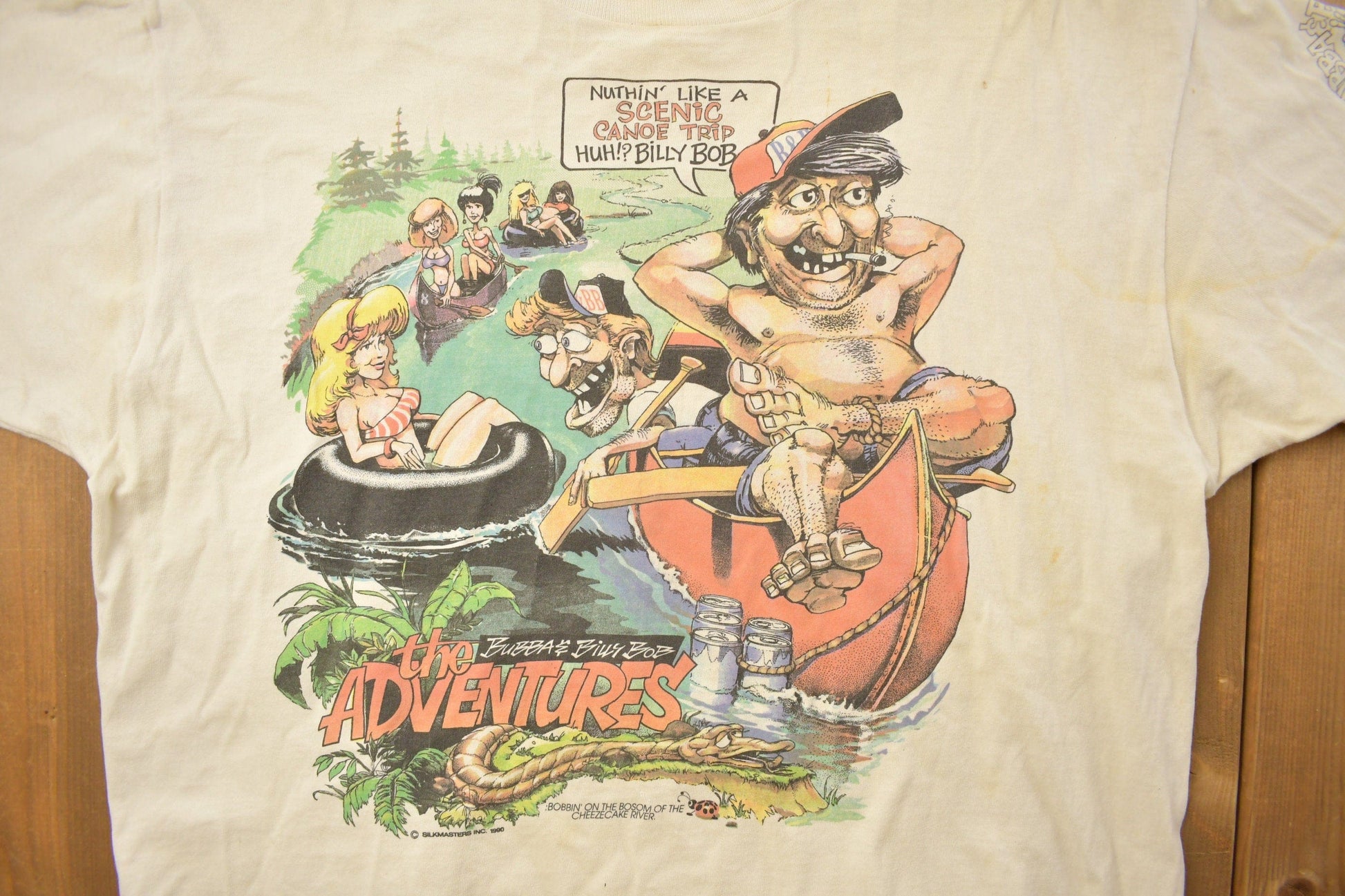 Vintage 1990s Bubba & Billy Bob The Adventures Graphic T Shirt Men's XL from propervintagecanada