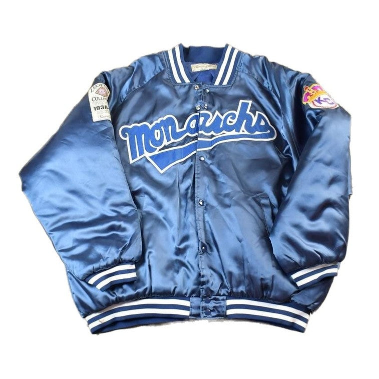 Vintage 1990s Buck Oneil Kansas City Monarchs MLB Baseball Jacket Men's XL from propervintagecanada