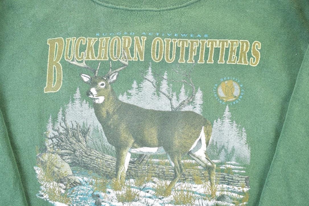 Vintage 1990s Buckhorn Outfitters Crewneck Sweatshirt Made IN USA Mens XL from propervintagecanada