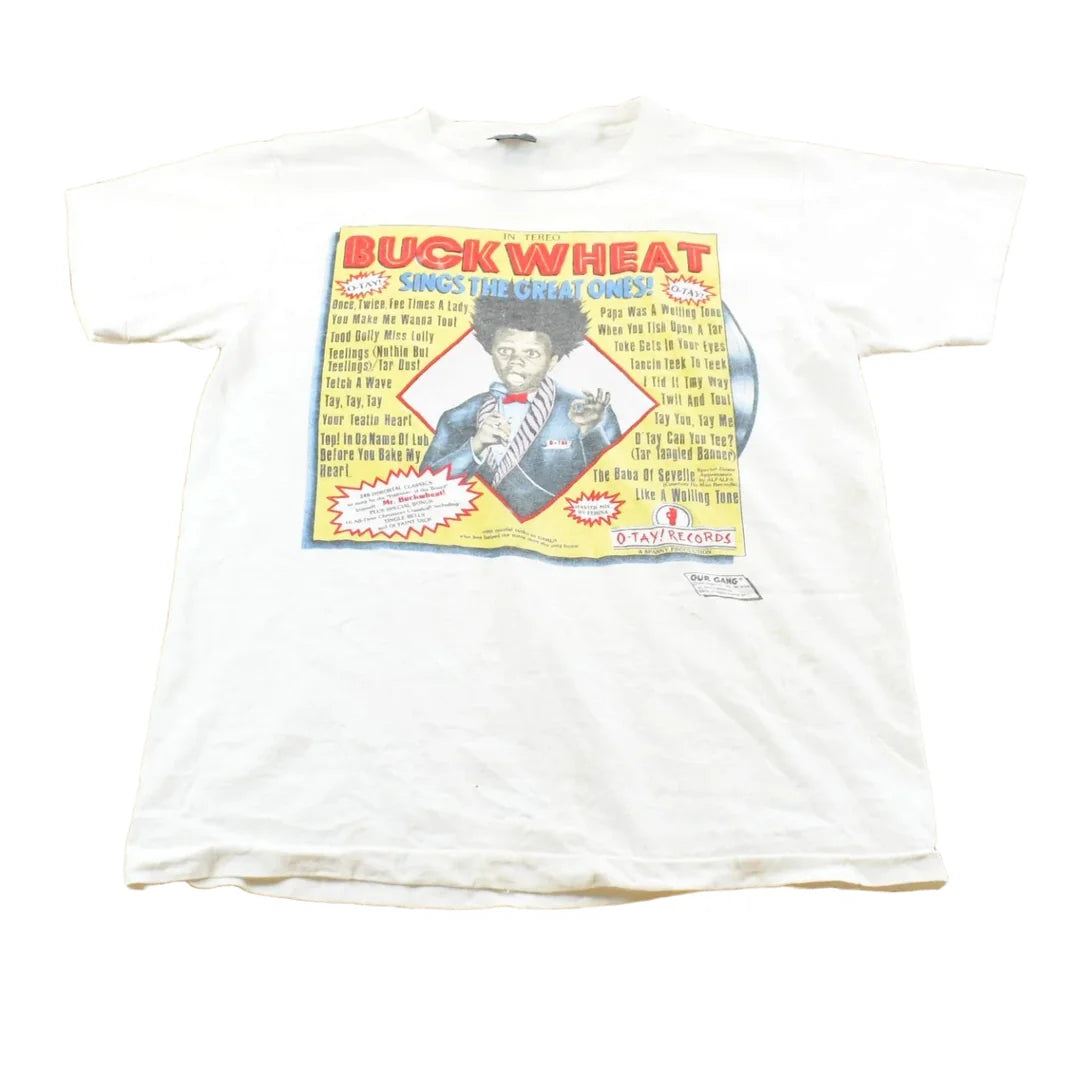 Vintage 1990s Buckwheat Sings the Great Ones The Little Rascals Promo T-shirt Mens M from propervintagecanada