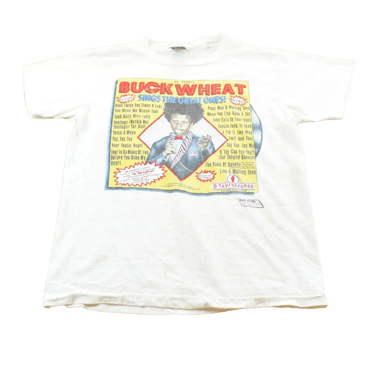 Vintage 1990s Buckwheat Sings the Great Ones The Little Rascals Promo T-shirt Mens M from propervintagecanada