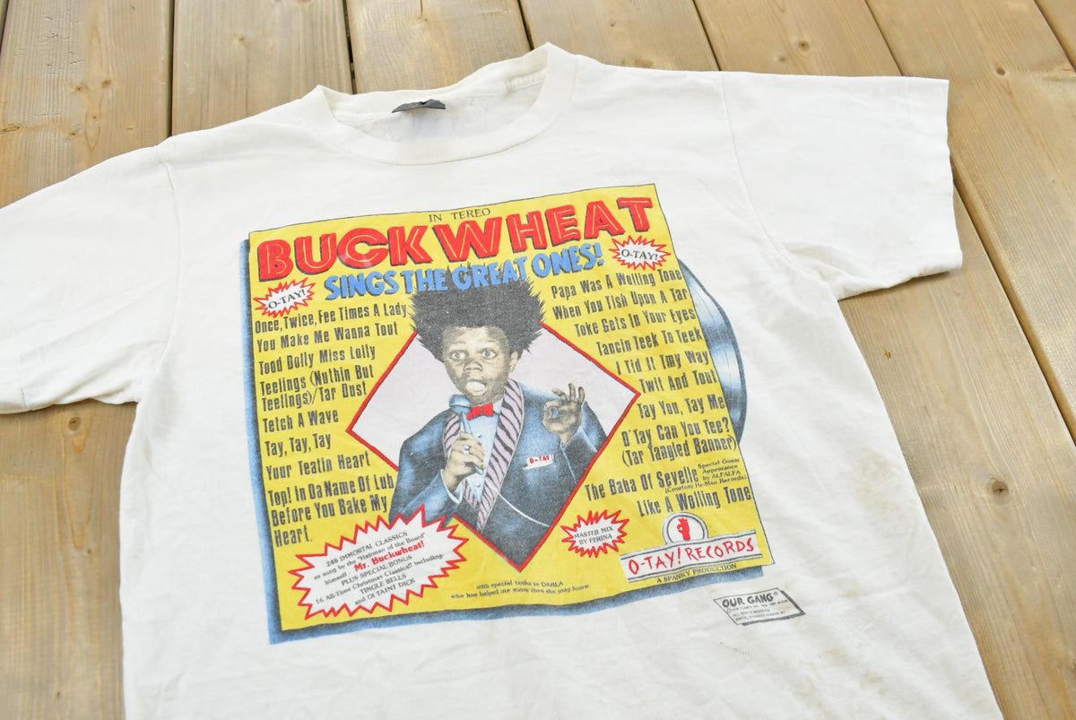 Vintage 1990s Buckwheat Sings the Great Ones The Little Rascals Promo T-shirt Mens M from propervintagecanada