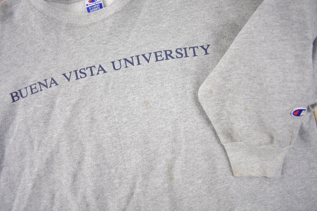 Vintage 1990s Buena Vista University Collegiate Champion Crewneck Men's XL from propervintagecanada