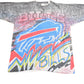 Vintage 1990s Buffalo Bills NFL All Over Print T-Shirt Men's Large from propervintagecanada
