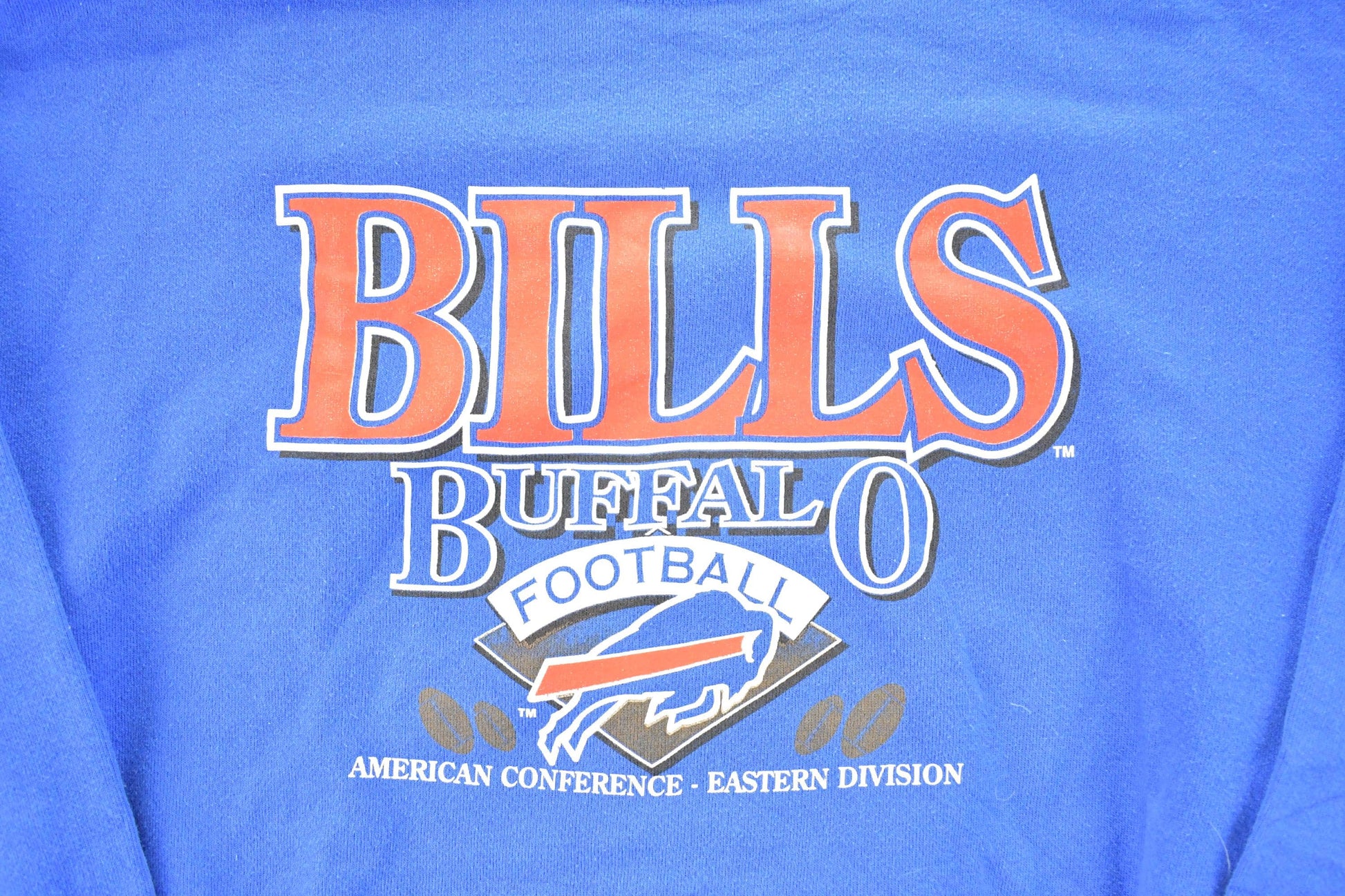 Vintage 1990s Buffalo Bills NFL Crewneck Sweatshirt Men's M from propervintagecanada