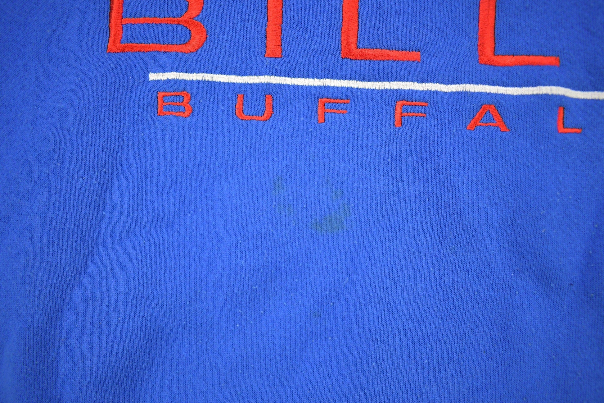 Vintage 1990s Buffalo Bills NFL Embroidered Crewneck Sweatshirt Men's 2XL from propervintagecanada