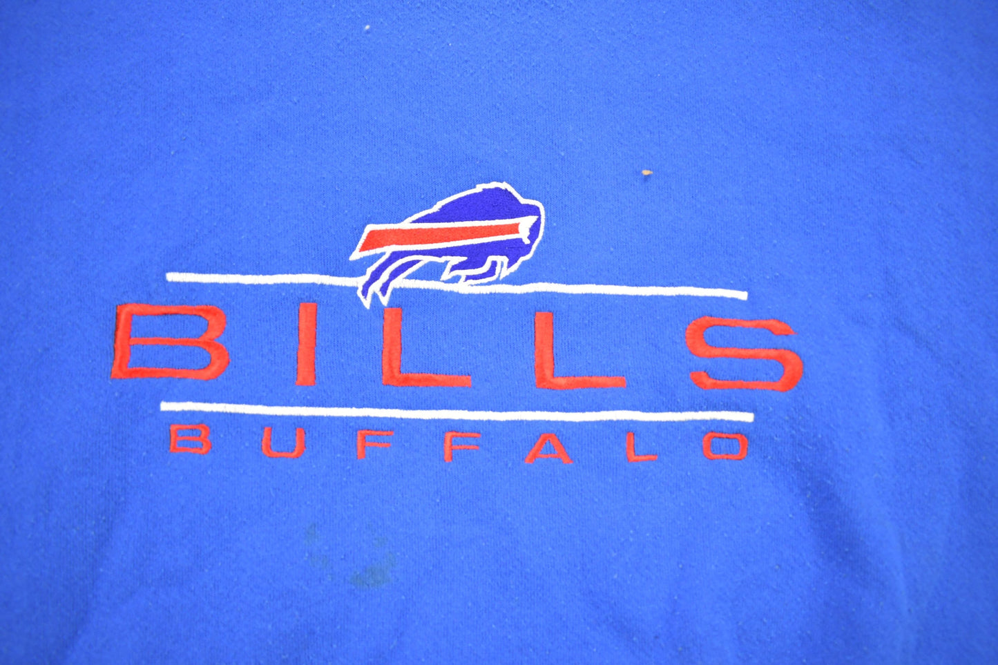 Vintage 1990s Buffalo Bills NFL Embroidered Crewneck Sweatshirt Men's 2XL from propervintagecanada