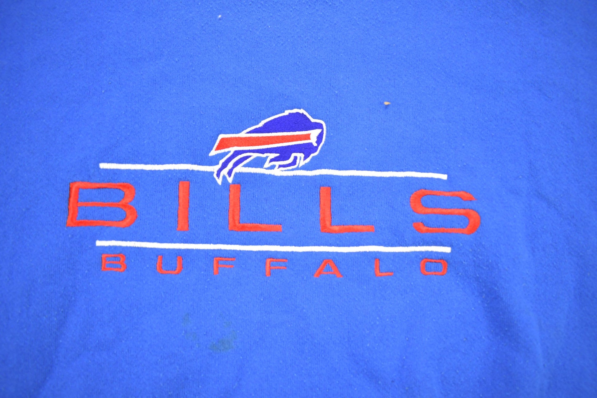Vintage 1990s Buffalo Bills NFL Embroidered Crewneck Sweatshirt Men's 2XL from propervintagecanada