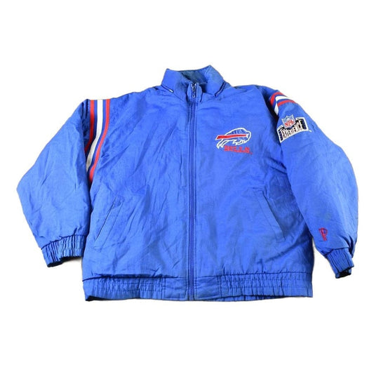 Vintage 1990s Buffalo Bills NFL Pro Player Full Zip Winter Jacket Men's Large from propervintagecanada