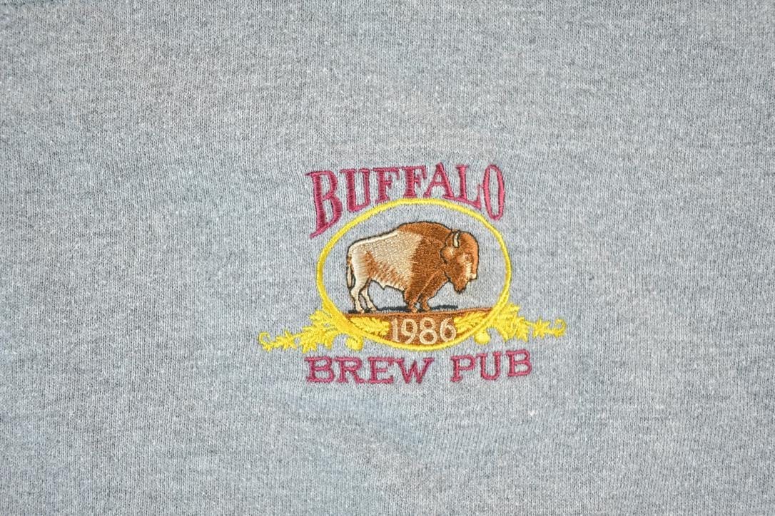 Vintage 1990s Buffalo Brew Pub Crewneck Sweatshirt Mens M from propervintagecanada