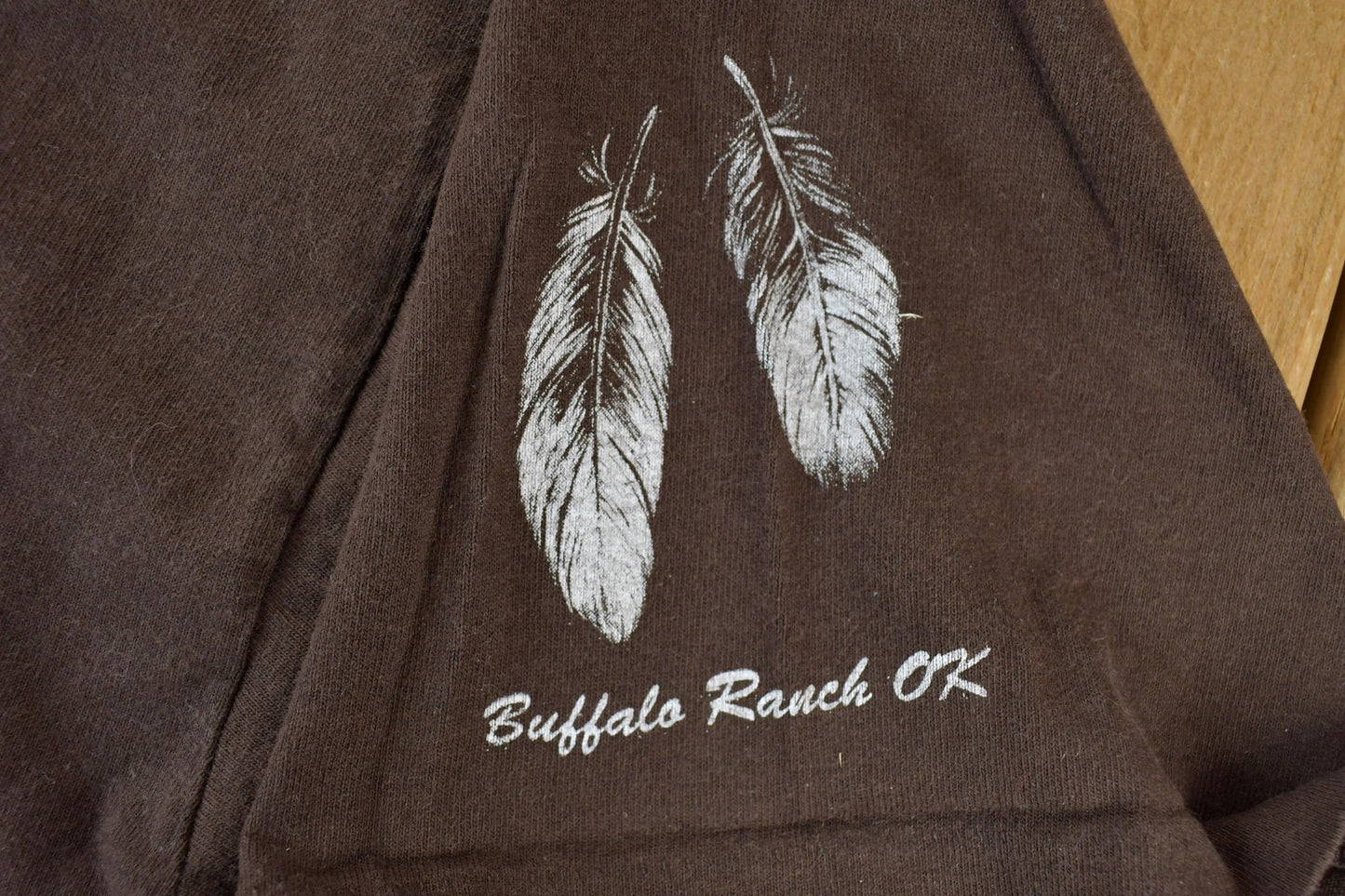 Vintage 1990s Buffalo Ranch Aztec Graphic T-Shirt Men's XL from propervintagecanada