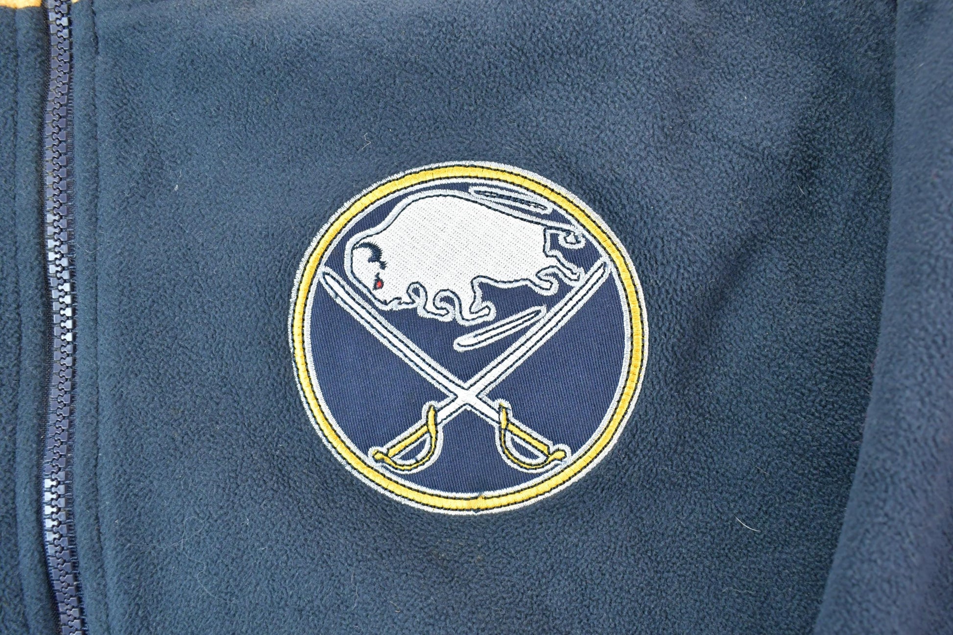 Vintage 1990s Buffalo Sabres Old Time Hockey NHL Hockey Full Zip Fleece Sweatshirt Men's Large from propervintagecanada