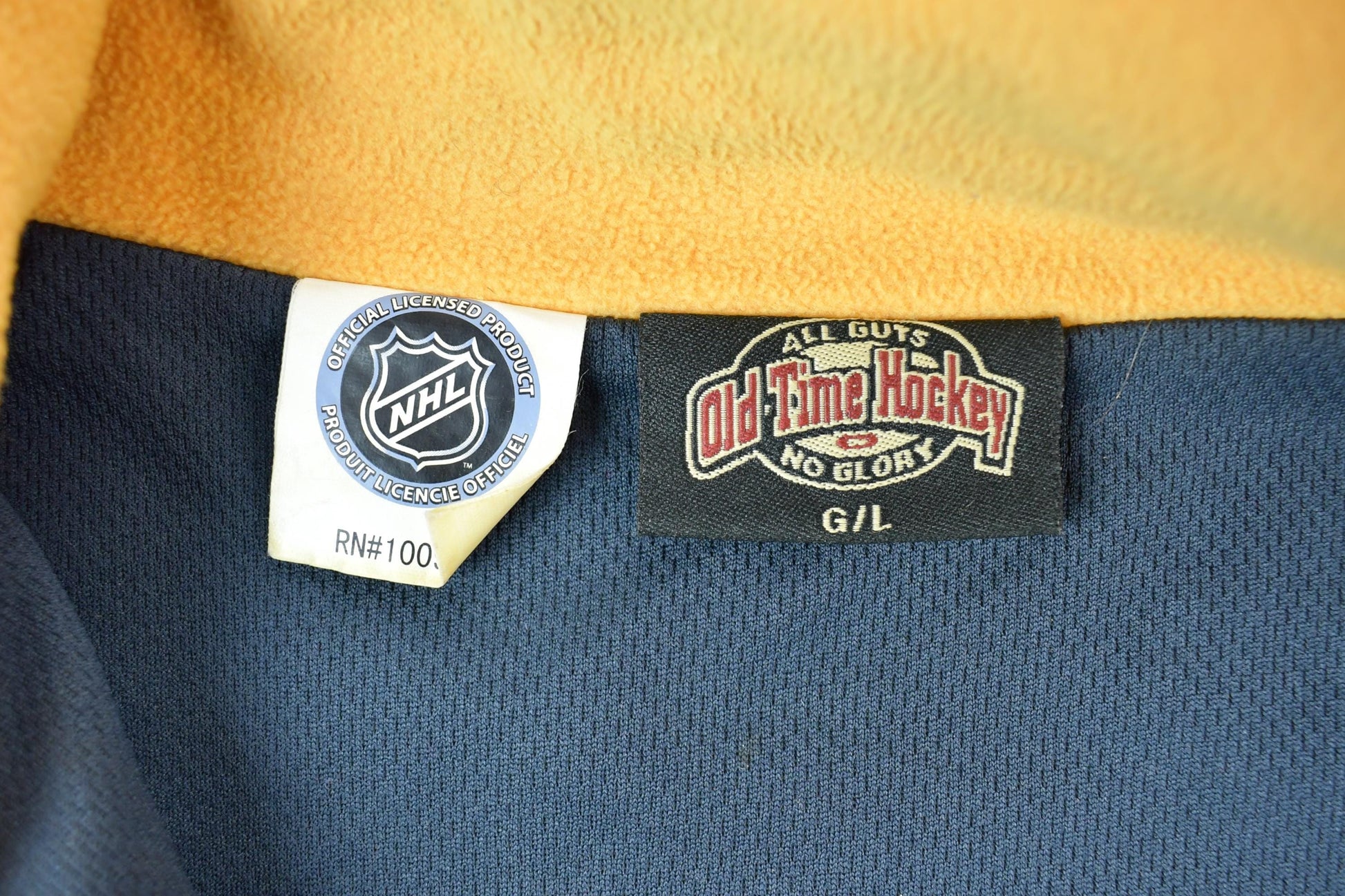 Vintage 1990s Buffalo Sabres Old Time Hockey NHL Hockey Full Zip Fleece Sweatshirt Men's Large from propervintagecanada