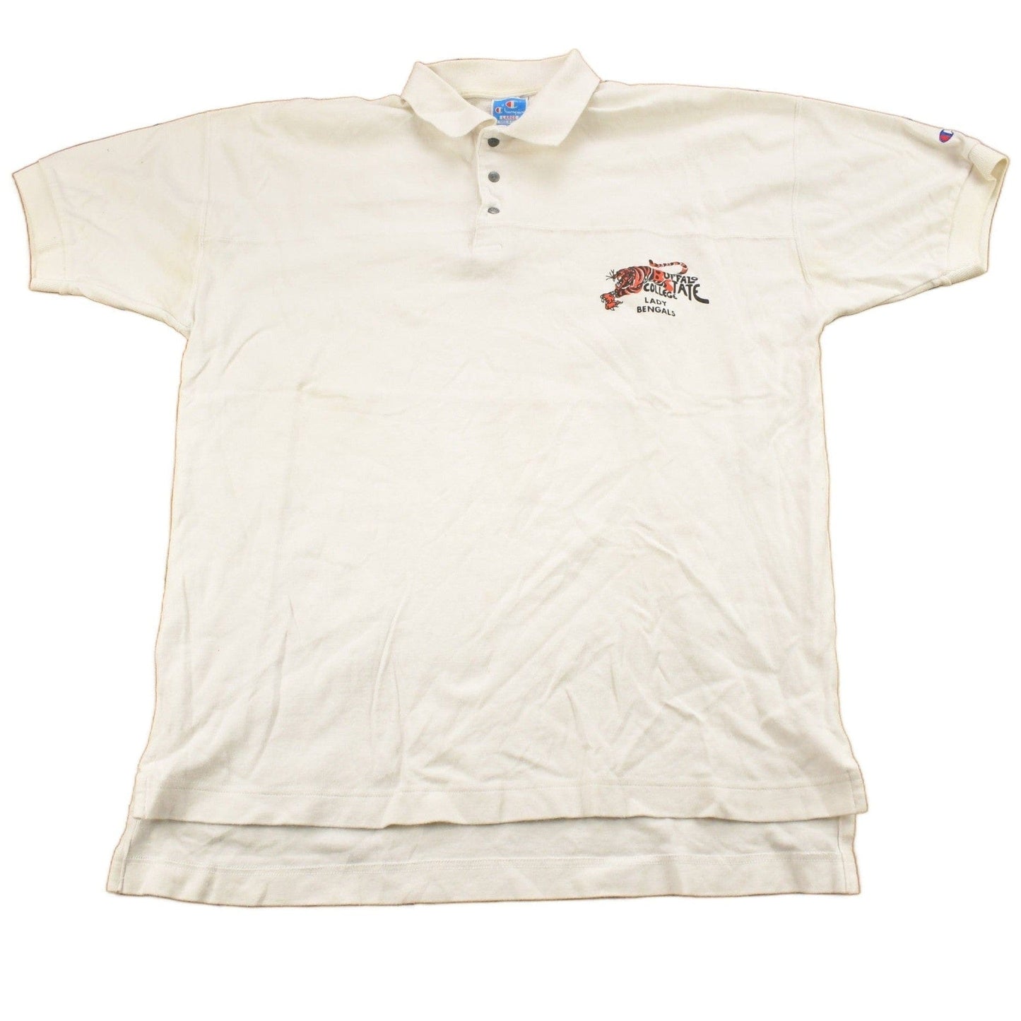 Vintage 1990s Buffalo State College Lady Bengal's Collegiate Champion T-Shirt Men's Large from propervintagecanada