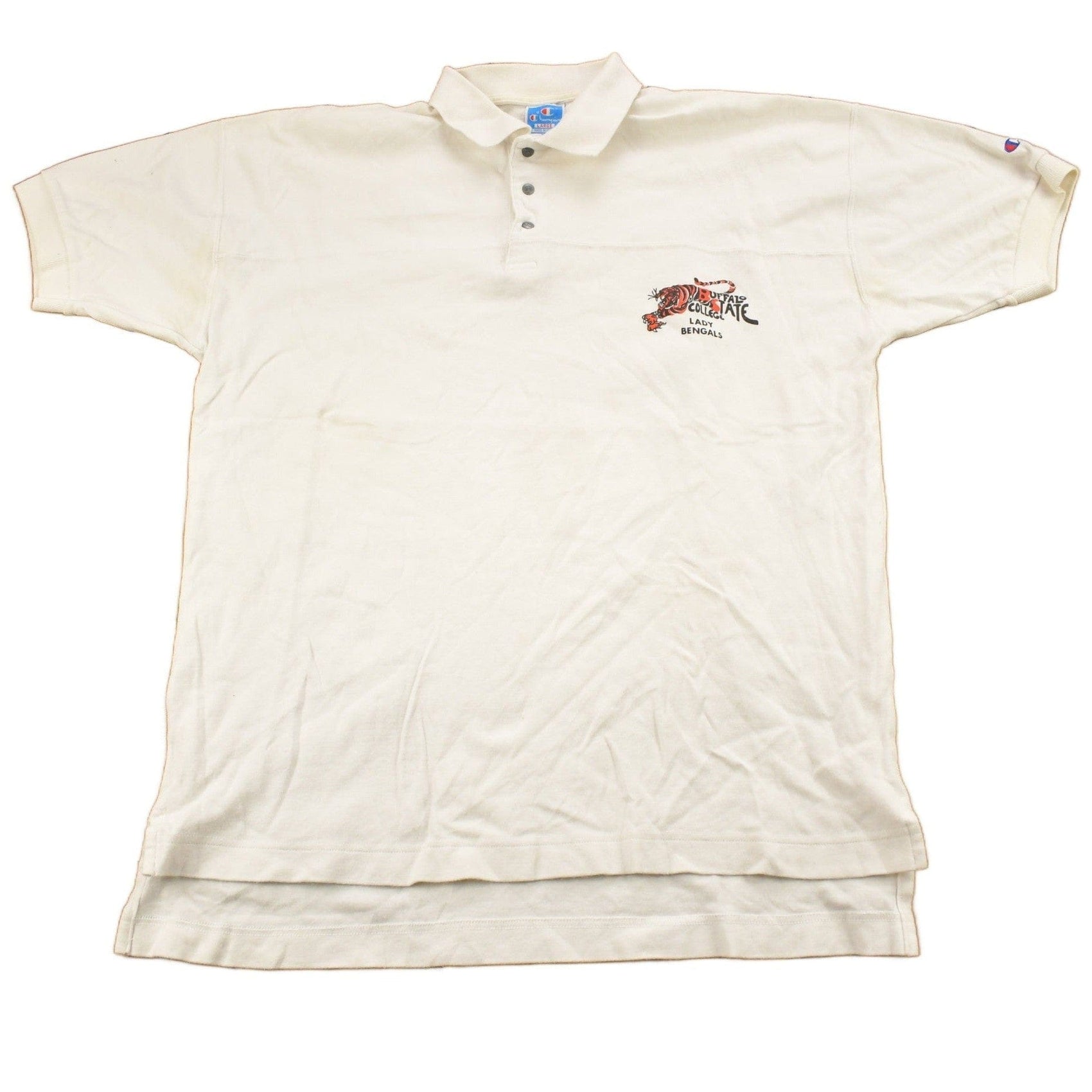 Vintage 1990s Buffalo State College Lady Bengal's Collegiate Champion T-Shirt Men's Large from propervintagecanada