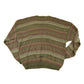 Vintage 1990s Bugle Boy Abstract Striped Knit Crewneck Sweater Men's XL from propervintagecanada