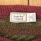 Vintage 1990s Bugle Boy Abstract Striped Knit Crewneck Sweater Men's XL from propervintagecanada