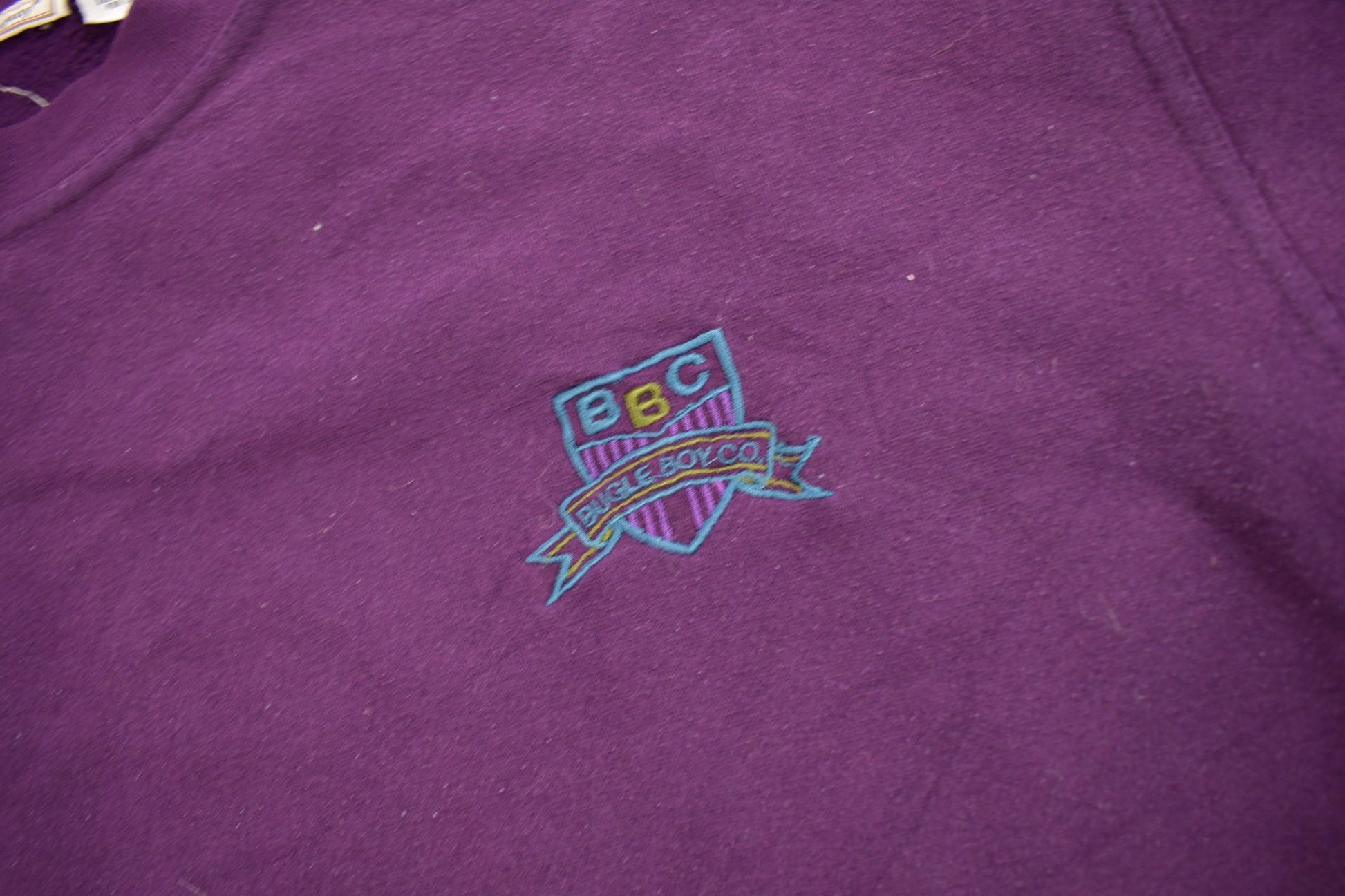 Vintage 1990s Bugle Boy Embroidered Crewneck Sweatshirt Men's Large from propervintagecanada