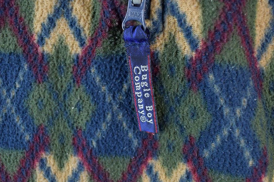 Vintage 1990s Bugle Boy Snow Fleece Outdoorsman Sweater Men's XL from propervintagecanada