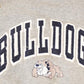 Vintage 1990s Bulldogs Embroidered University Hoodie Sweater Mens XL from propervintagecanada
