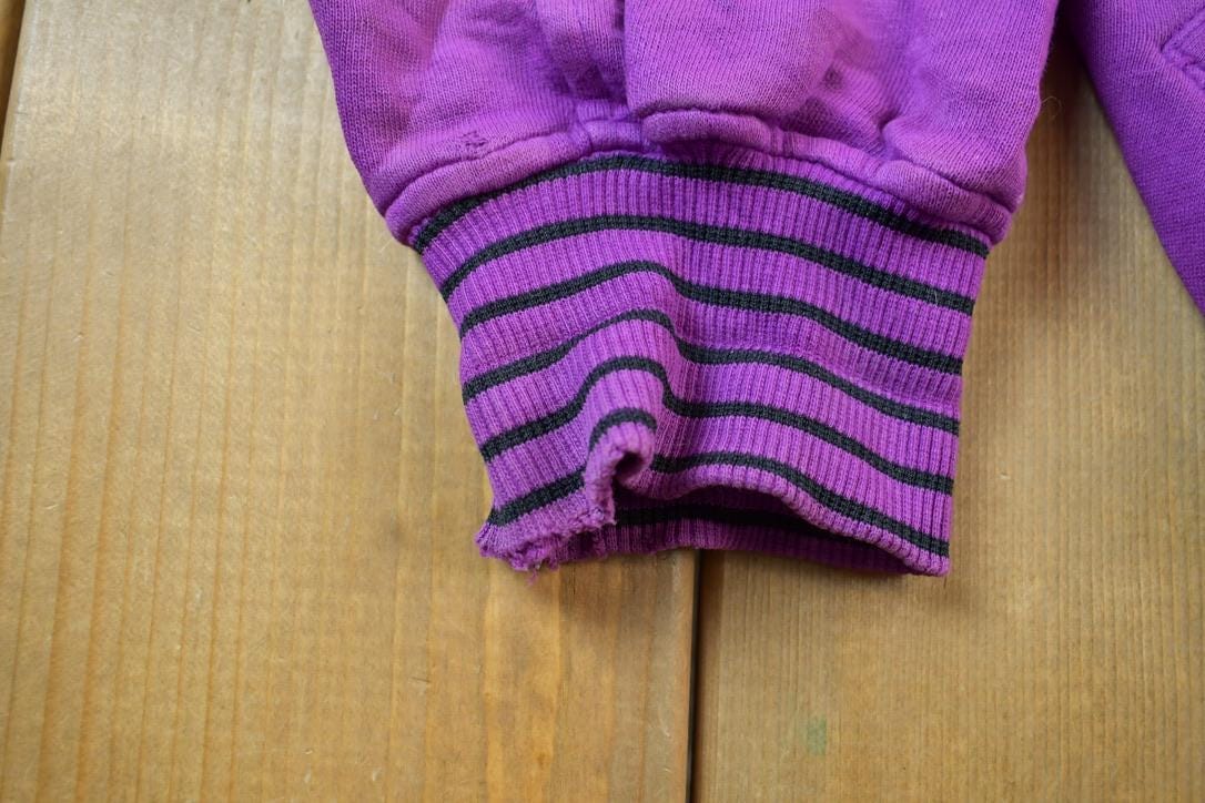 Vintage 1990s BUM Equipment Los Angeles California Varsity Button Up Sweatshirt Men's Large from propervintagecanada