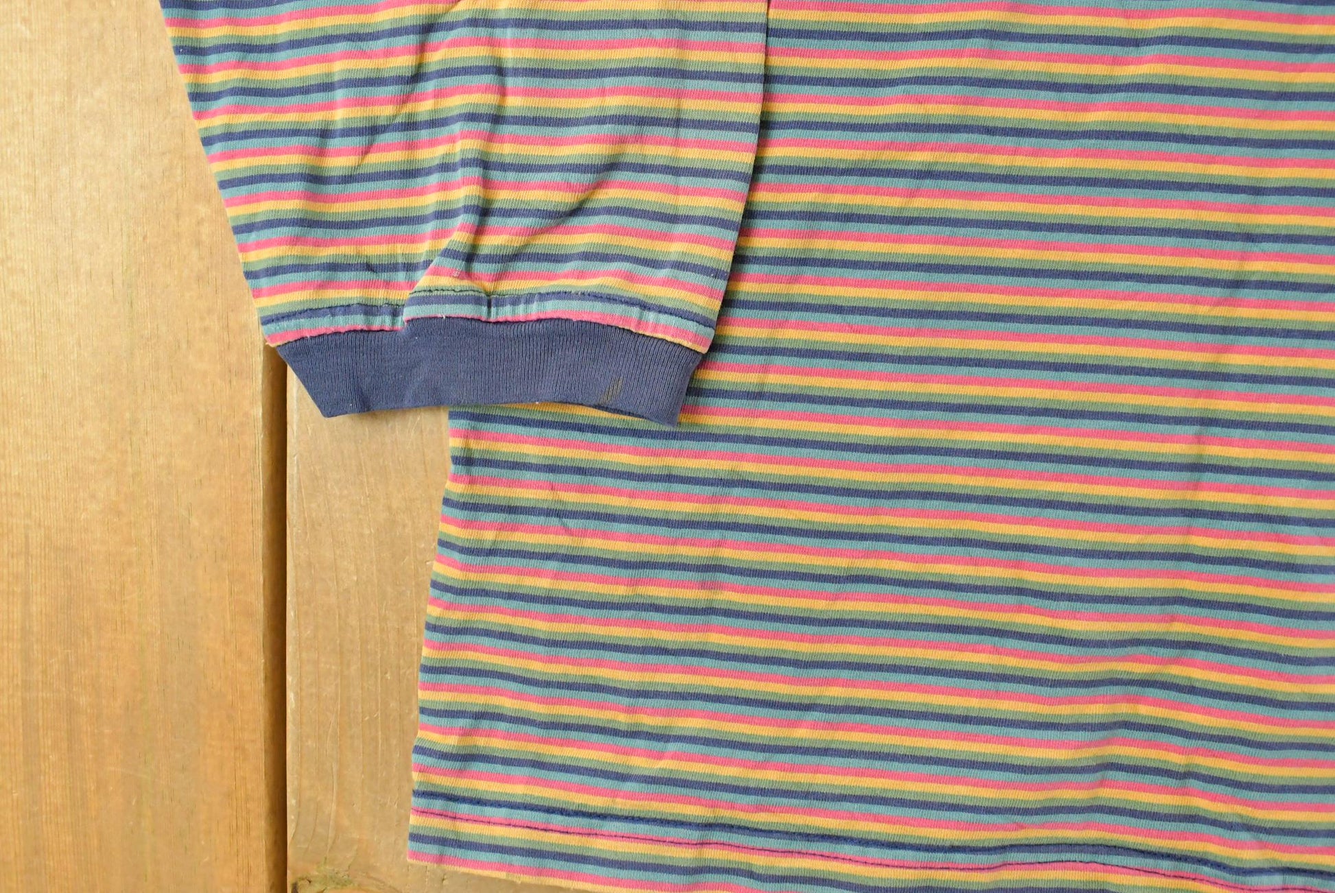 Vintage 1990s Bum Equipment Striped Hoodie Sweatshirt Men's XL from propervintagecanada
