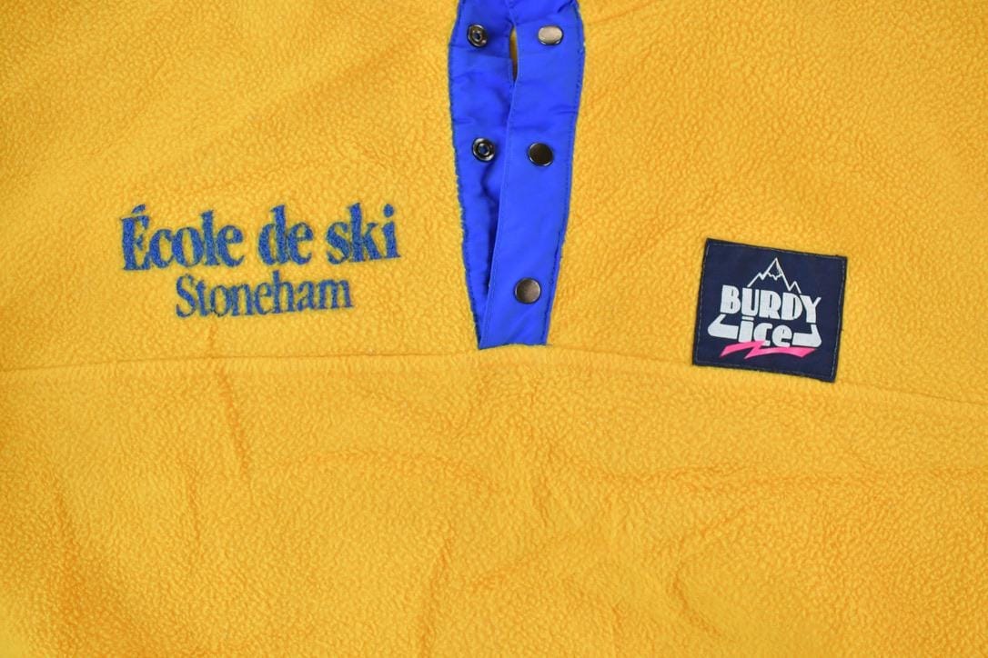 Vintage 1990s Burdy Ice Ski Fleece Sweater Men's Large from propervintagecanada