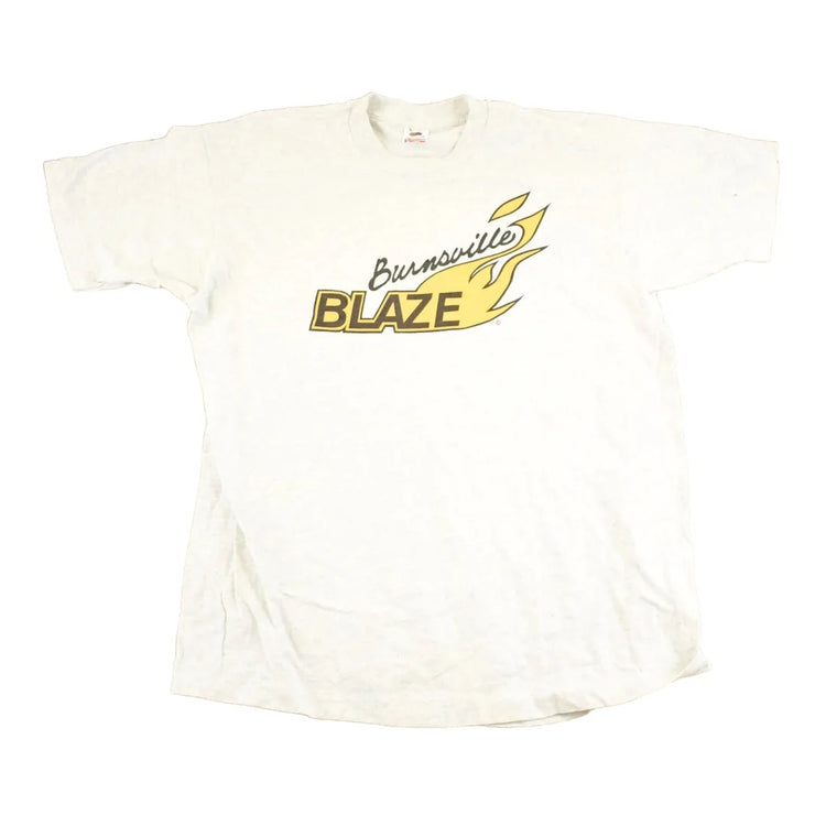 Vintage 1990s Burnsville Blaze Collegiate T-Shirt Men's L from propervintagecanada