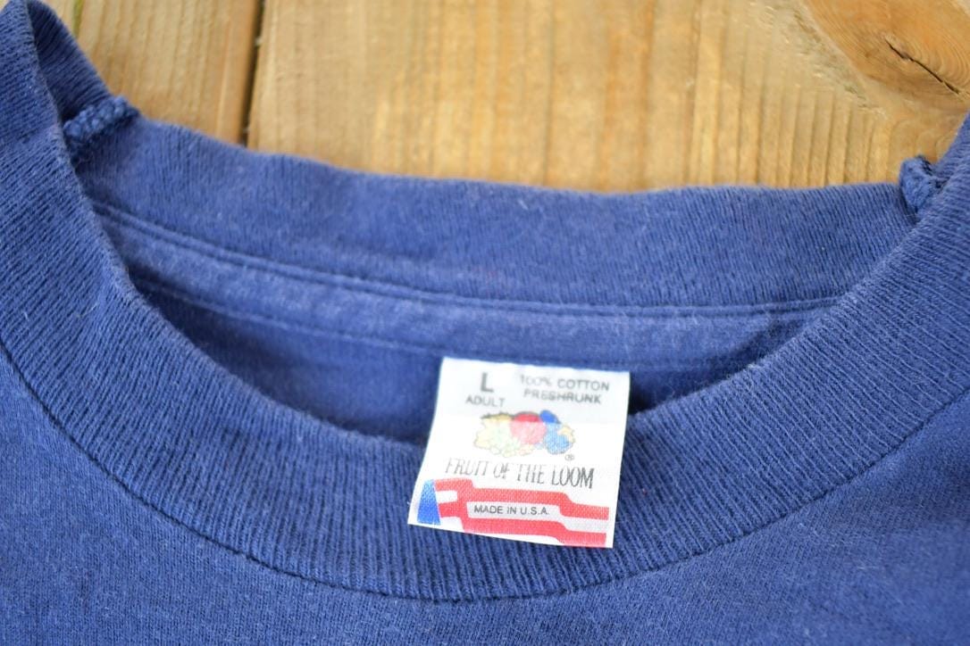 Vintage 1990s Butterfield Centennial Souvenir Single Stitch Graphic Print T-Shirt Men's Large from propervintagecanada