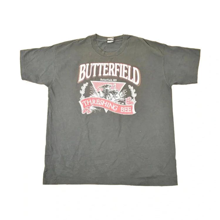 Vintage 1990s Butterfield Threshing Bee Souvenir Tractor T-Shirt Men's XL from propervintagecanada