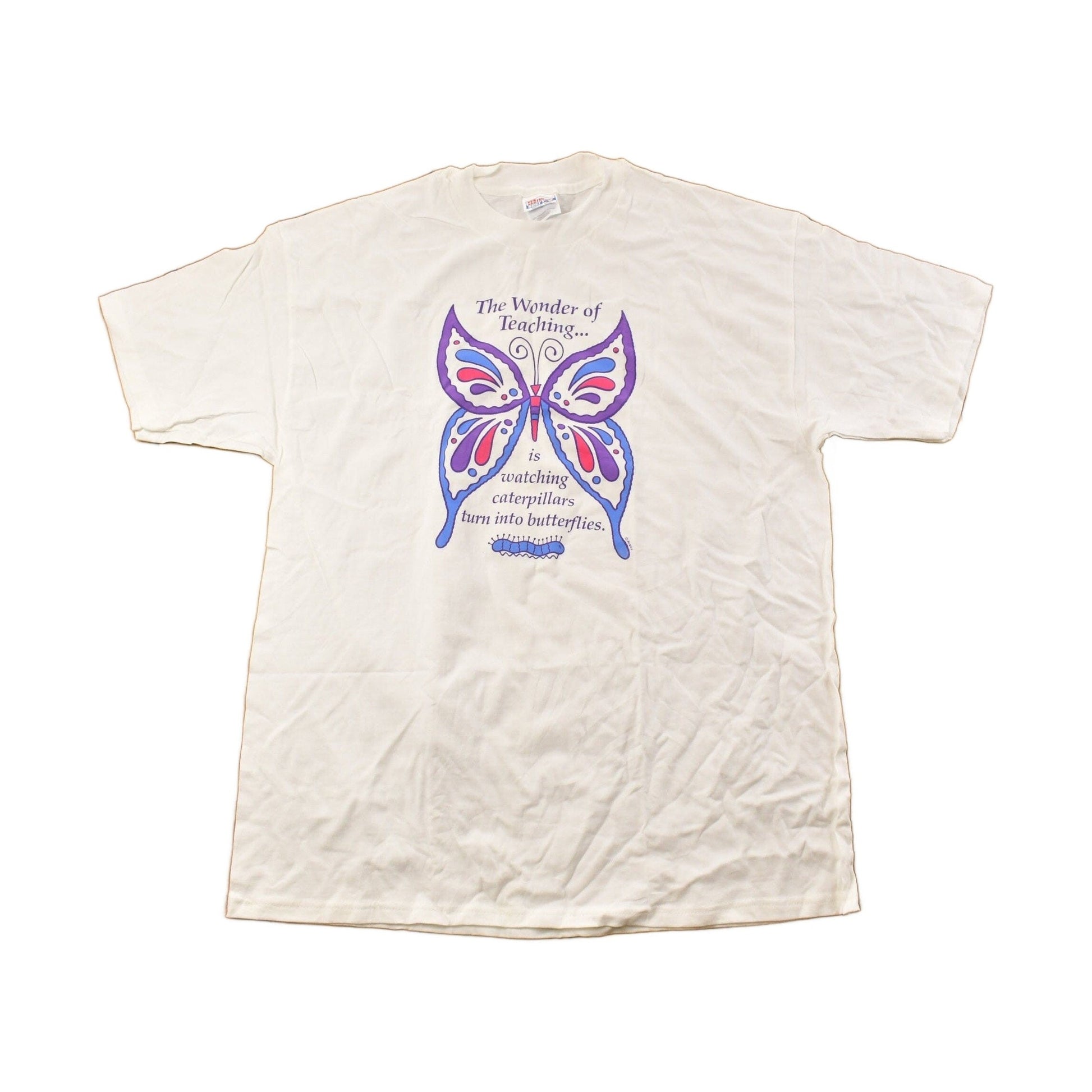 Vintage 1990s Butterfly Graphic T Shirt Men's XL from propervintagecanada