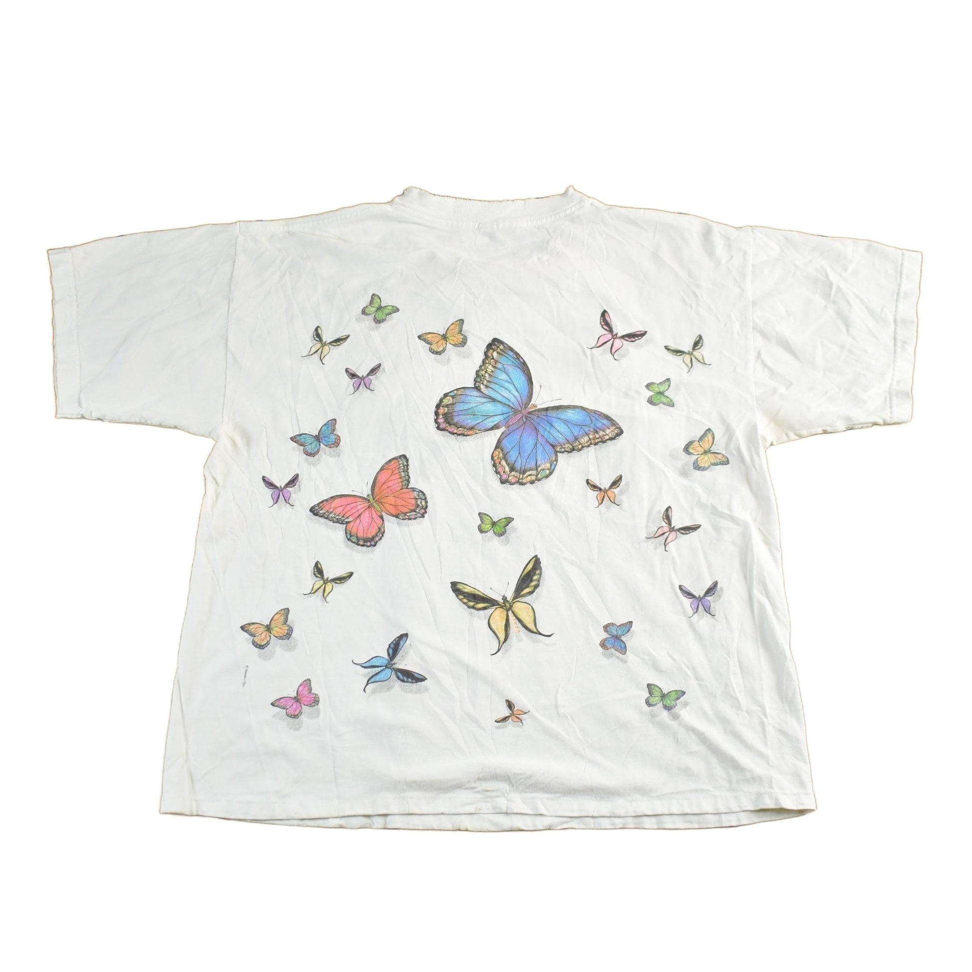Vintage 1990s Butterfly Single Stitch Graphic T-Shirt Men's Medium from propervintagecanada
