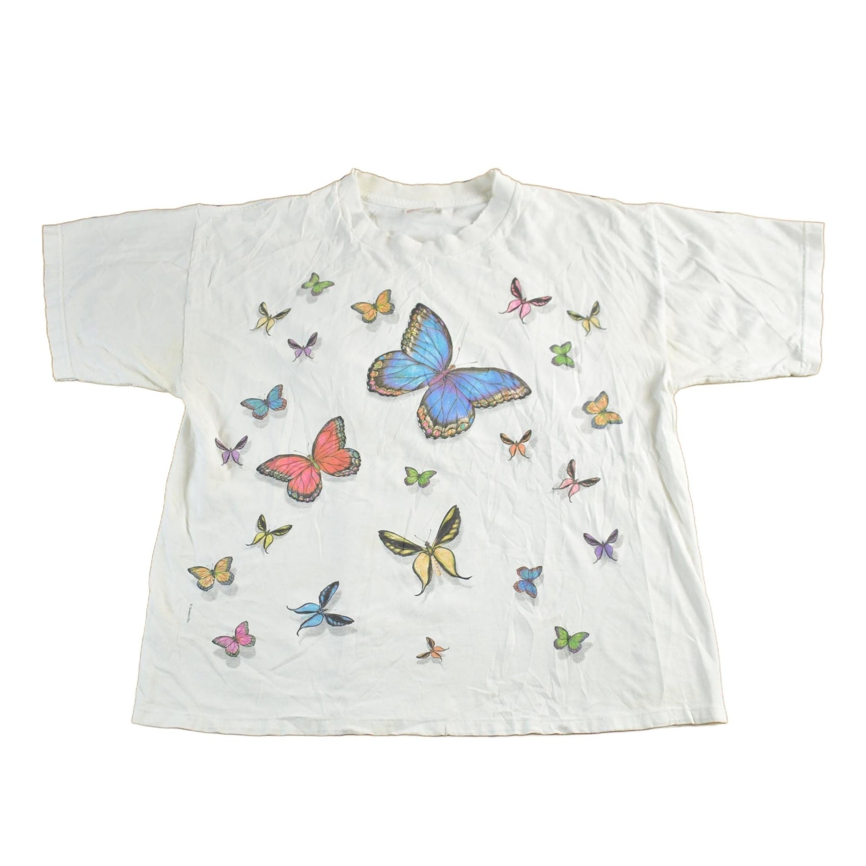 Vintage 1990s Butterfly Single Stitch Graphic T-Shirt Men's Medium from propervintagecanada